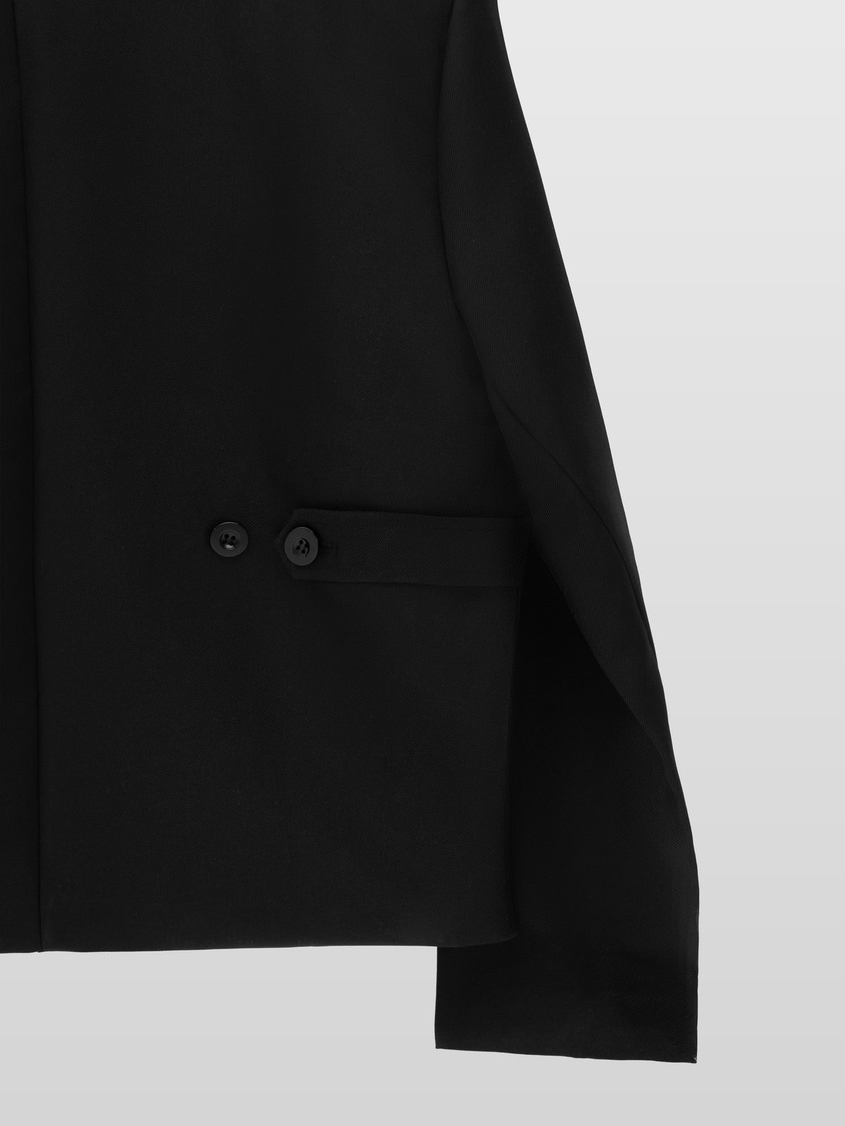 Multi Button Cropped Jacket in Black